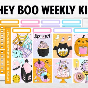 Hey boo kit | weekly planner sticker kit