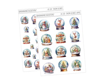 HS 237 snow globes | planner stickers