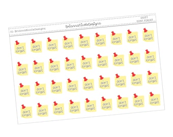 HS157 don't forget | planner stickers