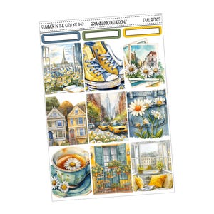 KIT 343 L'été en ville | Stickers agenda été