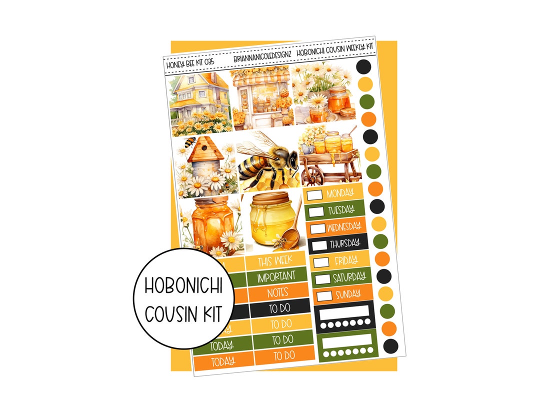 KIT 035 Honey Bee Hobonichi Cousin Weekly Kit | Hobonichi Cousin ...