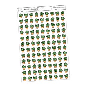 Icône de plante SS206 | Stickers agenda