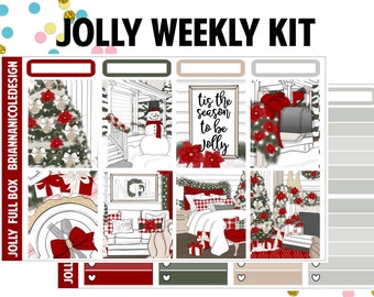 Jolly weekly kit | weekly planner sticker kit