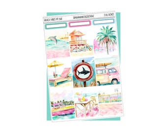 KIT 268 Beach vibes | Summer sticker kits