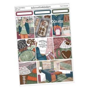 Kit 201 Fall football | weekly planner sticker kit