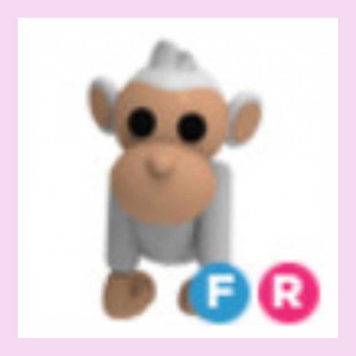 Fly Ride Albino Monkey FR Pet Adopt Me Roblox Etsy