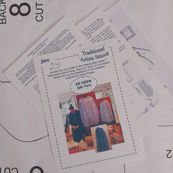 Artist Smock Pattern Etsy UK