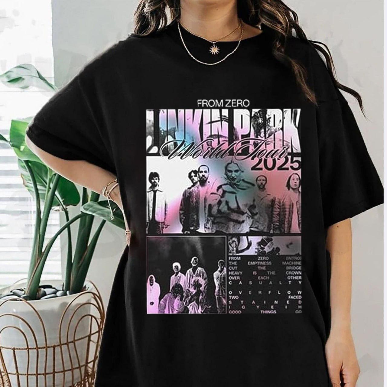 リンキンパーク FROM ZERO ツアー Tシャツ2025 ブラックXL Linkin Park From Zero World Tour 2025 Tour Dates List Two