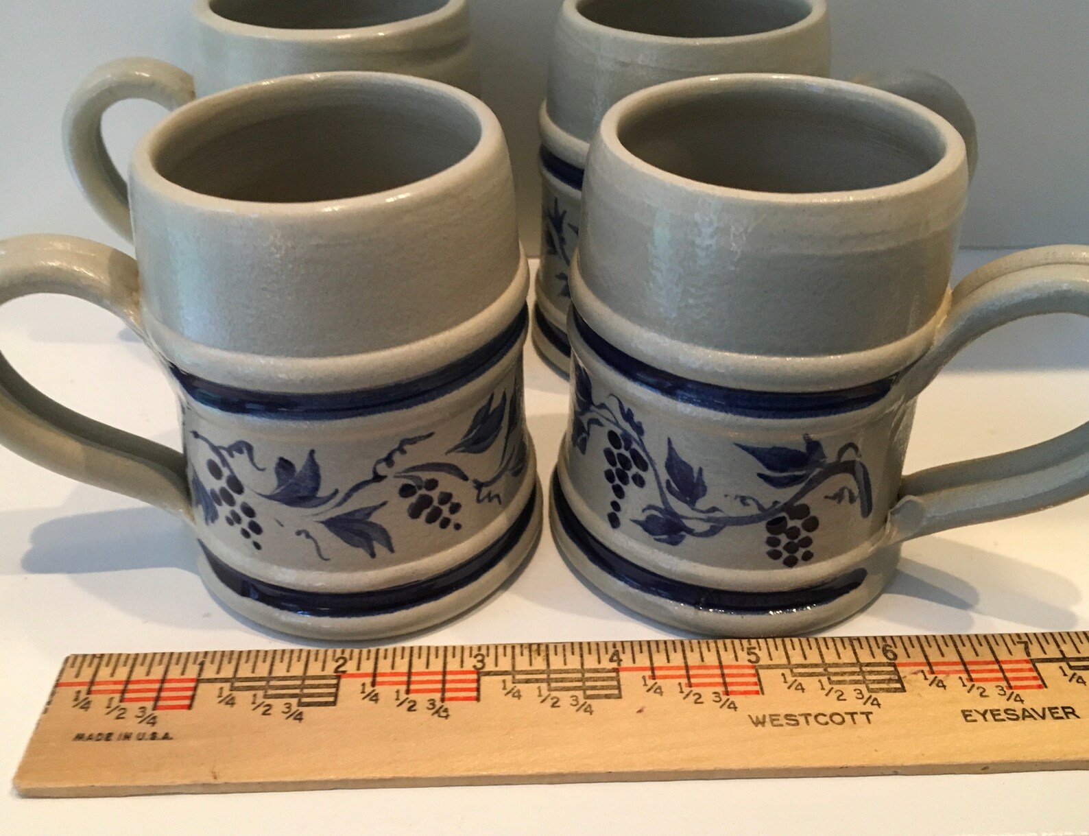 Rare Williamsburg Pottery Espresso or Wine Cups Set of 4 Etsy