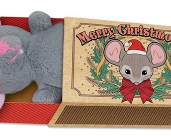 Christmas Mouse In Matchbox - ideal table gift/stocking filler