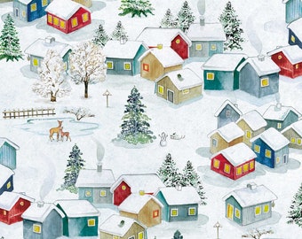 Snowy Village Design Christmas Napkin Pack.  (20 in a pack)