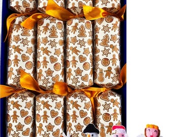 Box of 4 Family Fun Finger Puppet Christmas Crackers - Assorted Designs