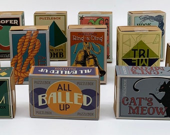 Matchbox Puzzle  assorted themes - Cat's Meow, Bees Knees, Hoofer and more!