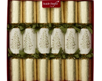 Set of 6 Olive Tree Christmas Crackers  - by Robin Reed
