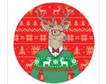 Even more Funny Christmas badges - with festive expressions -  sleighing it, size matters and more.  Ideal for a cheeky stocking filler