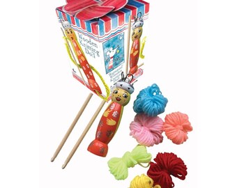 Wooden Knitting Doll