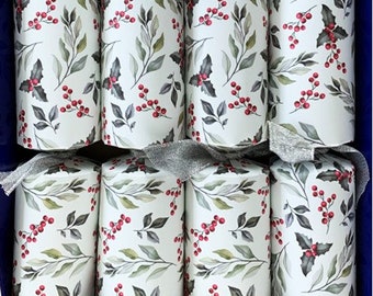 Set of 4 Christmas Crackers with Mini Games content- assorted designs