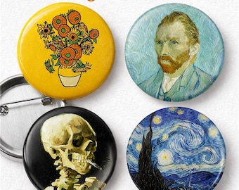 Van Gogh Art Badges: Arty Adults, Christmas Cracker Fillers