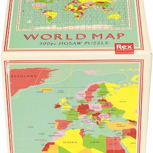 Puzzle de table 300 pièces - Thèmes de chats ou de carte du monde au choix