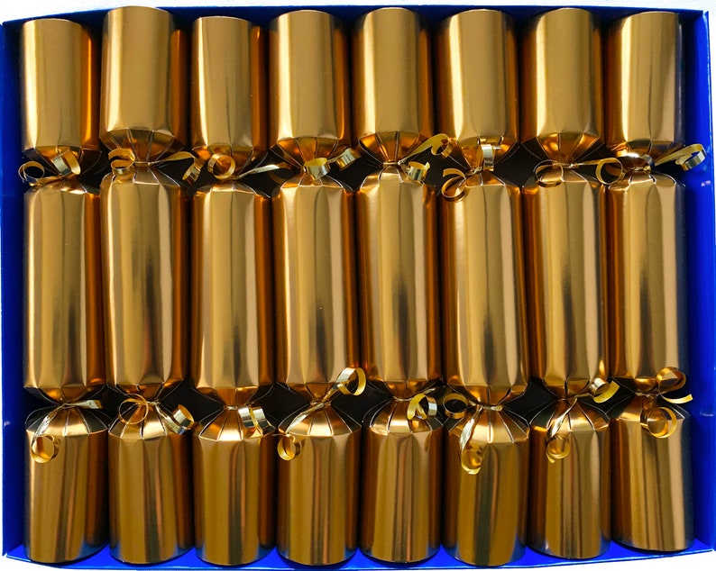 Fill Your Own Christmas Crackers Box of 8 crackers in metallic colours image 9