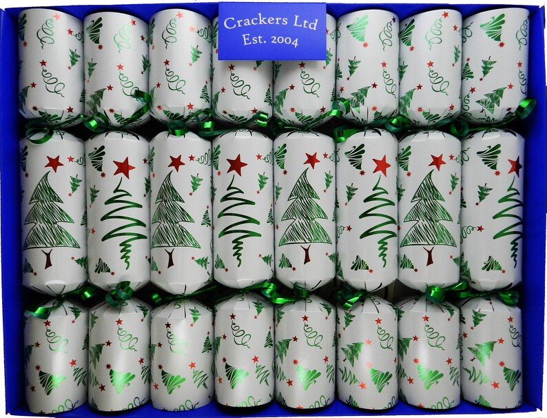 Set of 8 Bingo Christmas Crackers from Crackers Ltd assorted designs Great family fun