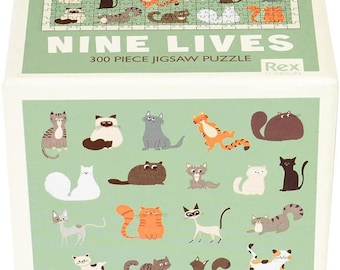Table Top Jigsaw 300 Pieces - Cats or World Map themes to choose from