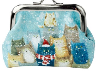 Mini Christmas Cats or Dogs Coin Purse