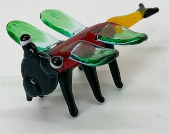 Colourful Glass Dragonfly- ideal Christmas Cracker content