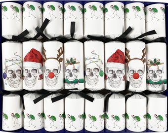 The Dark Side of Christmas - Set of 8 Christmas Skull Fill Your Own Christmas From the Skullery