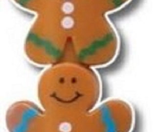 Set of 4 Gingerbread Man Swap Point Crayon 13cms - ideal cracker /advent calendar filler