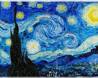 Classic Art Images - Fridge Magnet Van Gogh Starry Night.  Ideal stocking filler