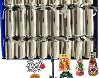Set of 8 Metallic Family Christmas gifts for all the family in Gold or Silver