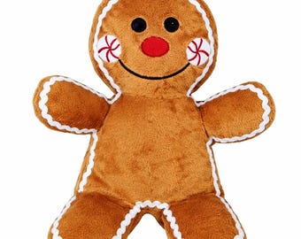 Plush Gingerbread Man: Christmas Stocking Filler (21cm)