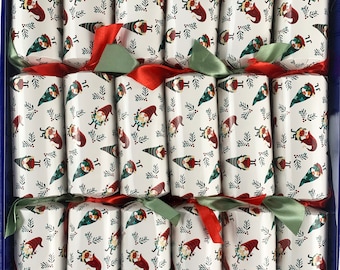 The Christmas Gonks Set of 12 Fill Your Own Christmas Crackers