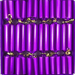 Set of 12 Metallic Fill Your Own Christmas Crackers - assorted bright colours