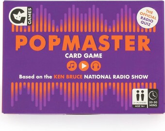 Popmaster Trivia Quiz Card Game - Put Your Musical Knowledge To The Test In This Pop Themed Trivia Game