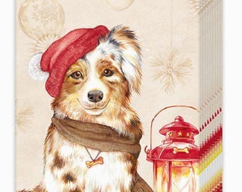 Christmas Themed Pocket Tissues - Baubles, Poinsettias, Dogs and more!  Assorted designs