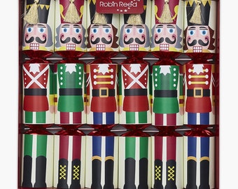 Set of 6 Racing Nutcracker Christmas Crackers by Robin Reed