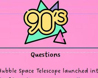 Digital Download Trivia through the decades (25 questions)  1990's films, culture, events & more-ideal for travel, cracker filler, wedding
