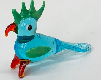 Colourful Glass Cockatoo - Ideal Christmas Cracker content