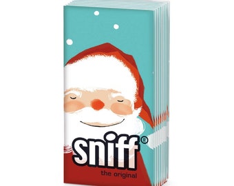 4 x packs of Sniff! Pocket Tissues.  Assorted Christmas designs inlcuding cats, dogs, snowmen and more