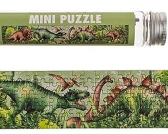 Micro  Puzzle: 150 Tiny Pieces in Tube, Cats, Birds, Dogs, Dinosaura