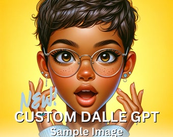 È richiesto DALL·E GPT personalizzato/Creazione artistica tramite pulsante/Coach di monetizzazione e arte digitale veloce e unico/ChatGPT Plus. Facile da usare.