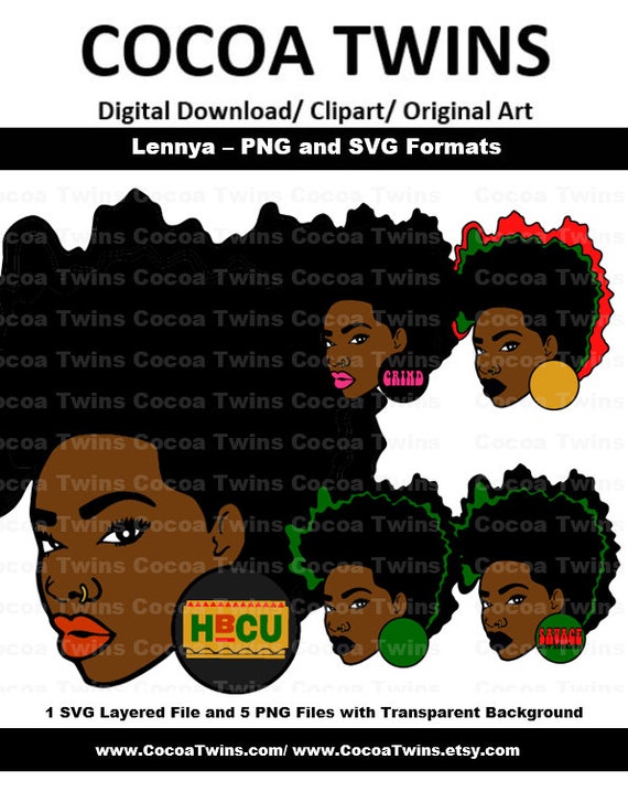 Download Free Lennya By Cocoa Twins Exclusiveoriginal African American Etsy SVG Cut Files