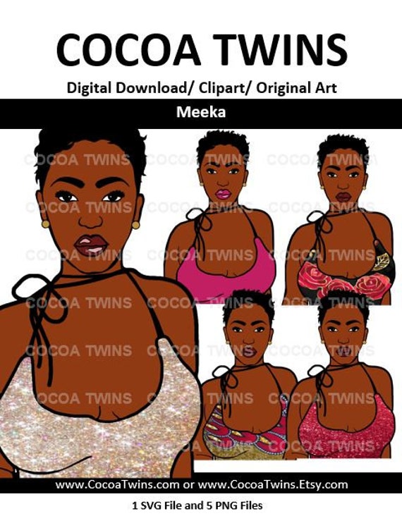 Download Free Meeka By Cocoa Twins Exclusive And Original African American Etsy SVG Cut Files