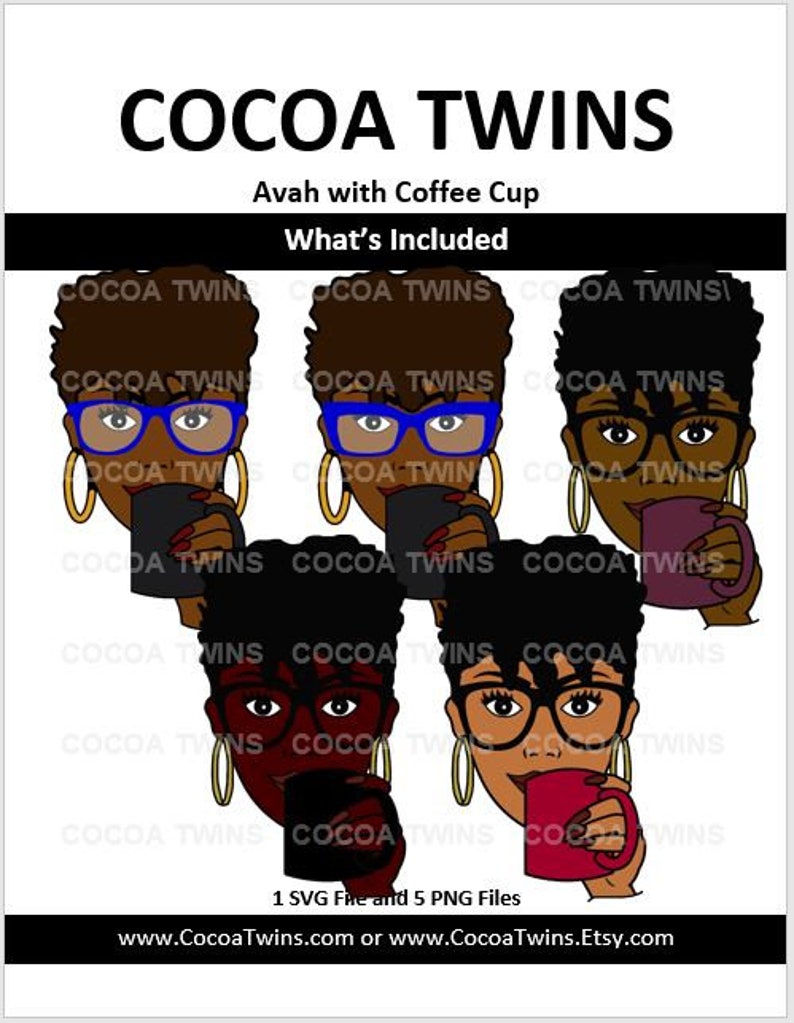 Download Original Avah Black Svg Cocoa Twins Exclusive Png Cut Files T Shirt Black Girl Magic Cricut Black Art Living My Best Life Svg Clip Art Art Collectibles Tripod Ee