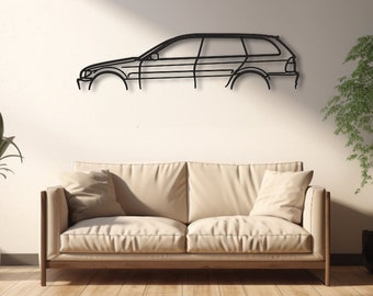 E46 touring Metal Wall Decor, car Silhouette, Personalized Metal Wall Art  ,Garage Wall Sign , Car, Gift for Men, Custom Automotive decors