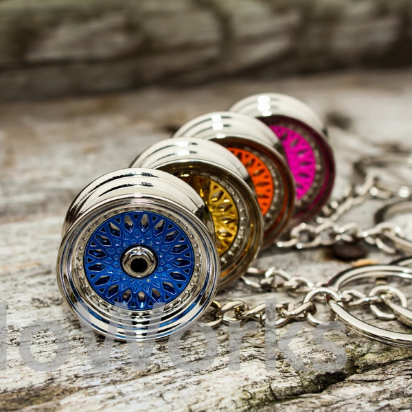 BBS RM keychain rim keyring Jdm Edm USdm auto Llavero porta-chaves schlüsselanhänger car wheel auto accessory gift decor