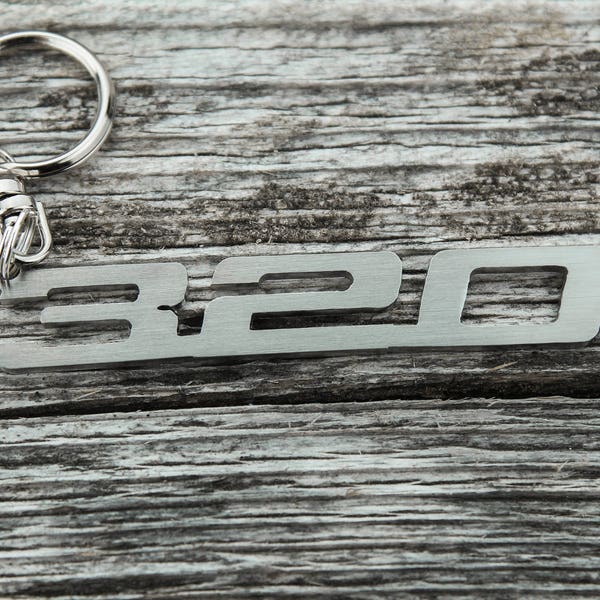 BMW 320 keychain E46 E90 E36 E30 car auto M Power gift keyring stainless steel Schlüsselanhänger