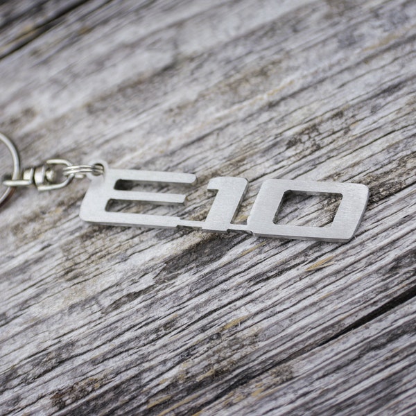 E10 keychain retro car auto M Power gift keyring stainless steel Schlüsselanhänger